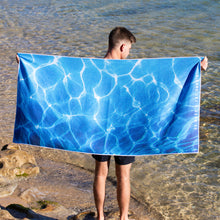 Load image into Gallery viewer, Watercolour beach towel
