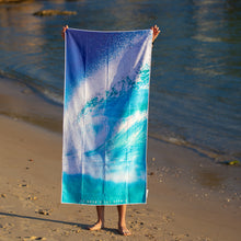 Load image into Gallery viewer, Blue Rush beach towel
