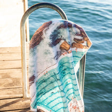 Load image into Gallery viewer, Icebergs Summer beach towel