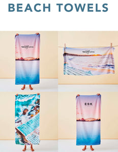Custom sand free beach towel