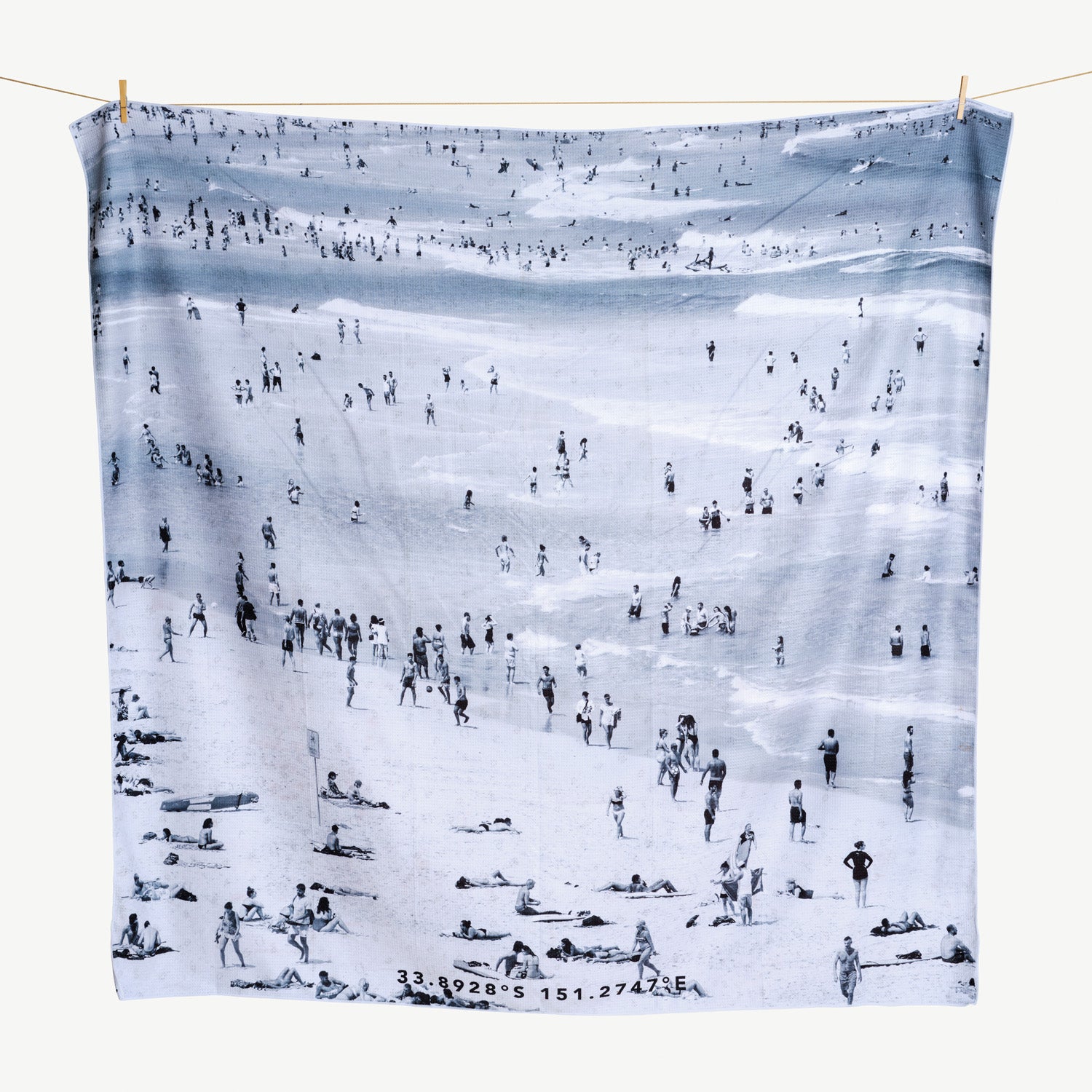 Beach Scene extra large beach towel