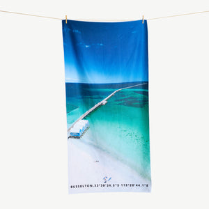 Busselton Jetty beach towel