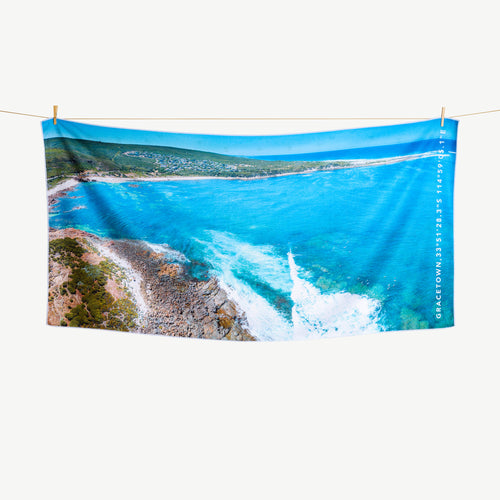 Gracies Lines beach towel