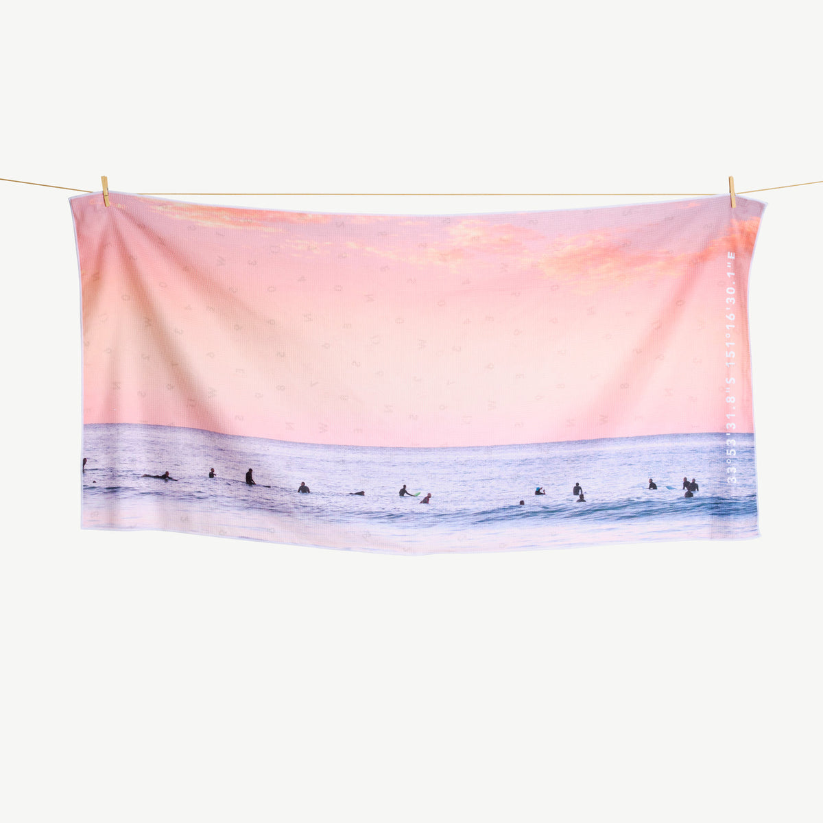Morning Lineup beach towel