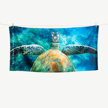 Load image into Gallery viewer, Turtle Tones beach towel