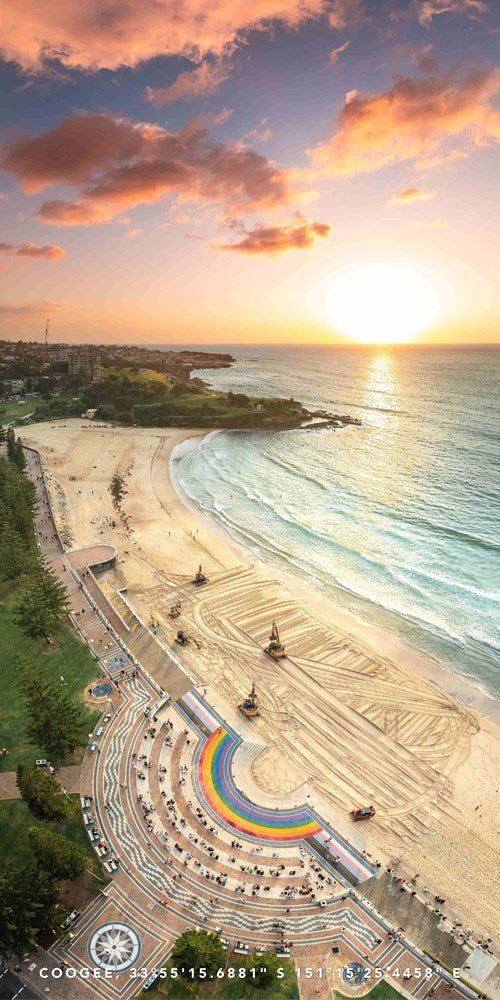 Coogee Sunrise beach towel
