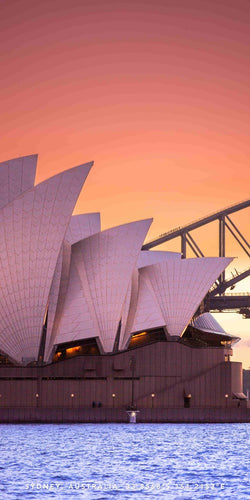 Sydney Twilight beach towel