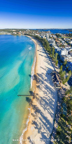 Manly Shadows beach towel