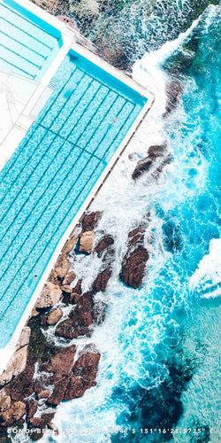 Salty Icebergs beach towel