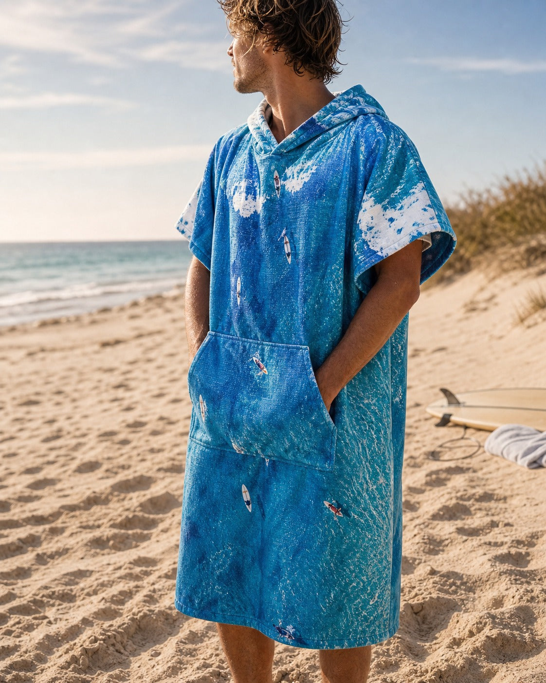 Longboard Party towel poncho