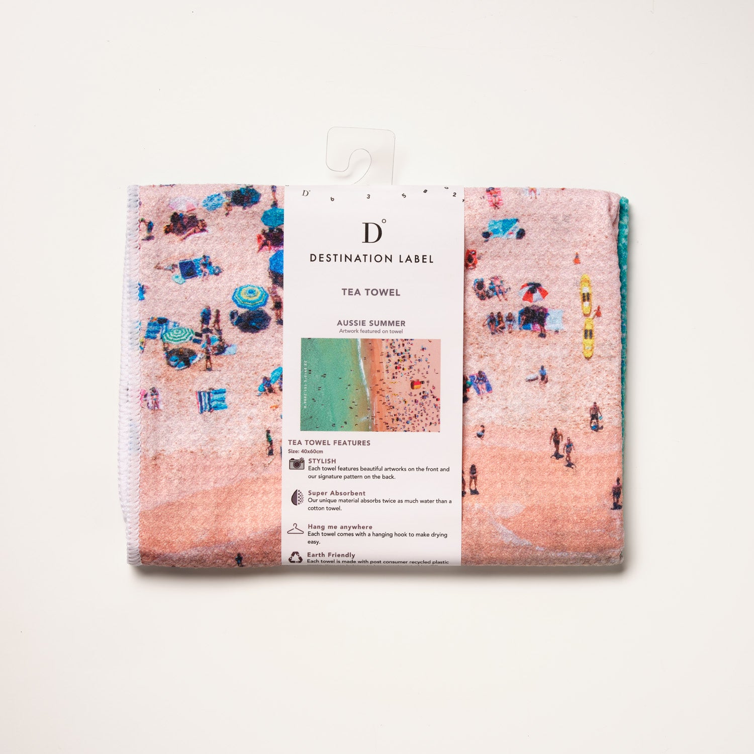 Aussie Summer tea towel