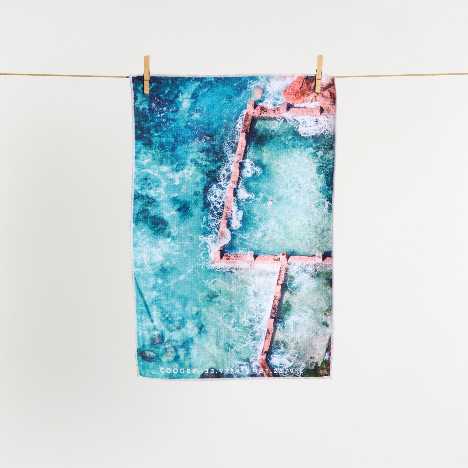 Coogee Laps Tea Towel