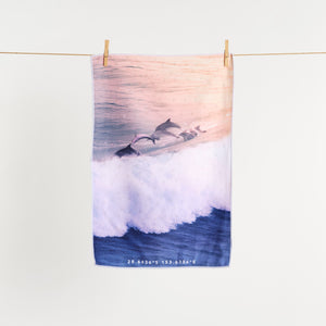 Dolphin Fun Tea Towel