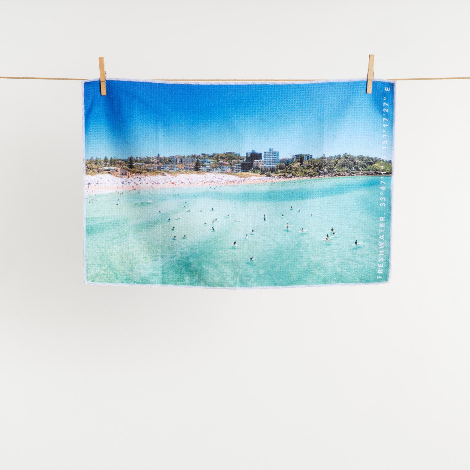 Freshwater Surf tea towel