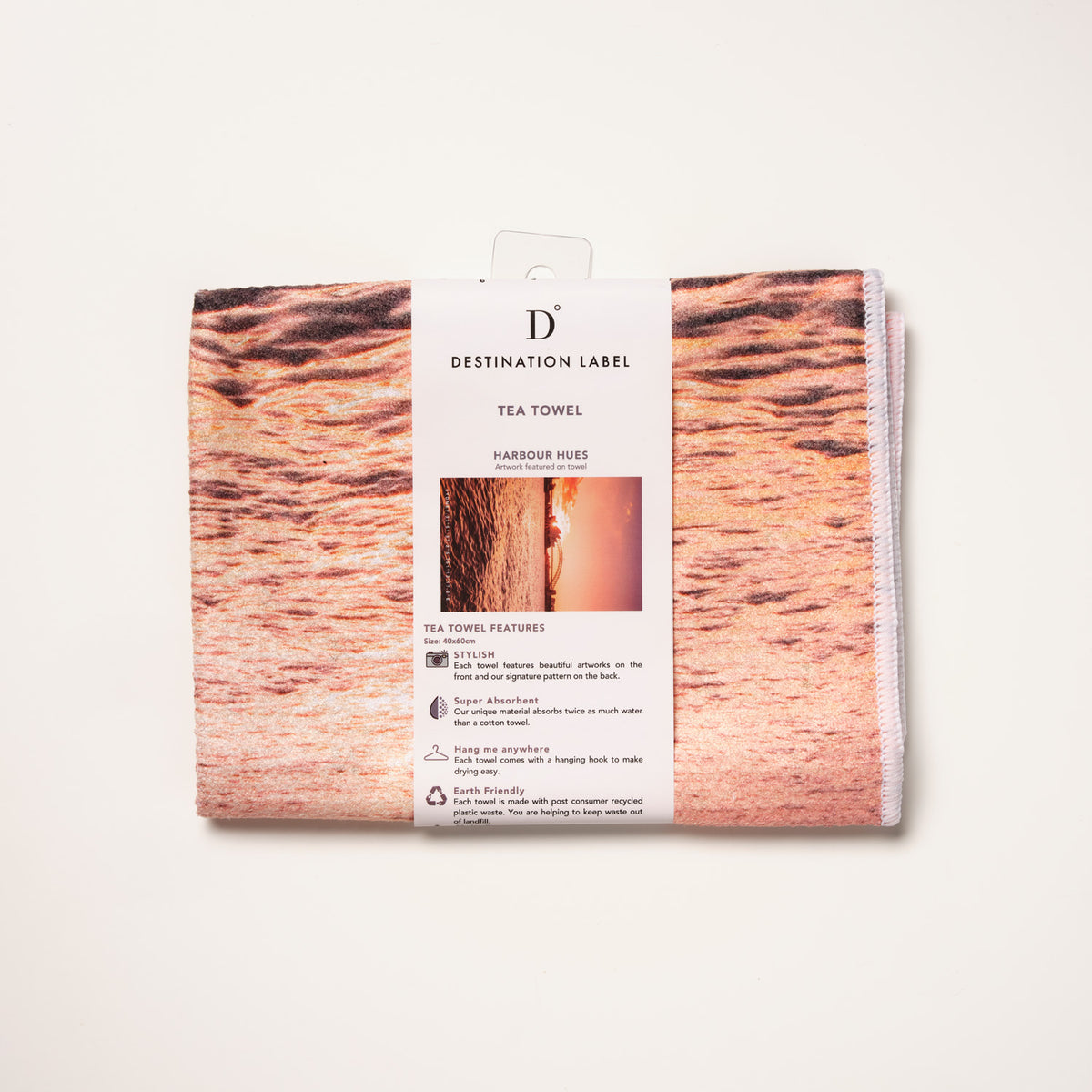 Harbour Hues tea towel