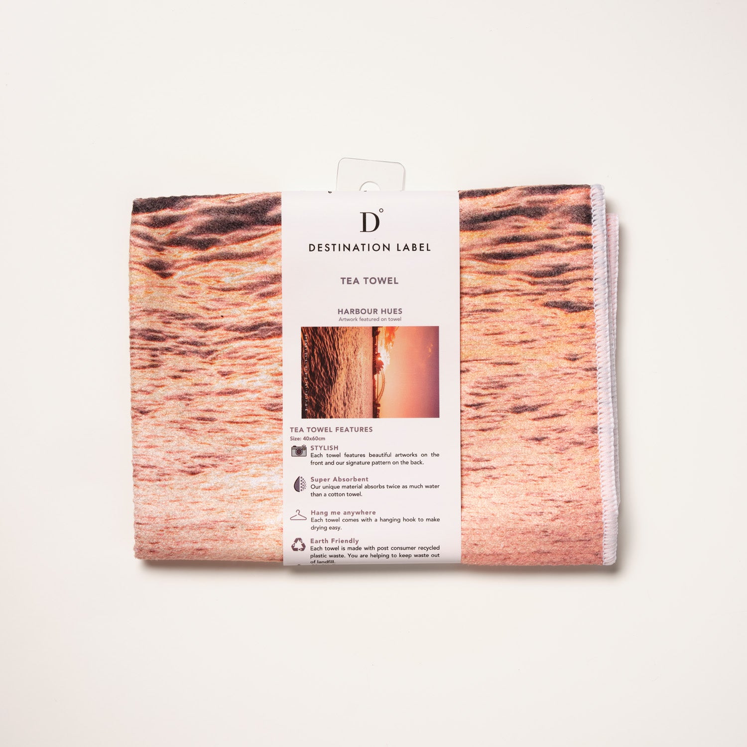 Harbour Hues tea towel