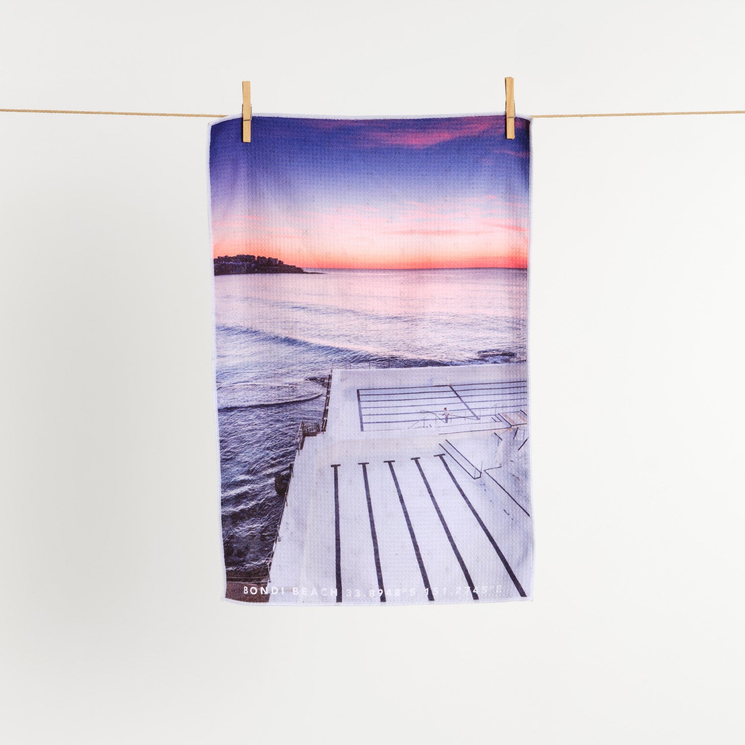 Icebergs Painting Tea Towel