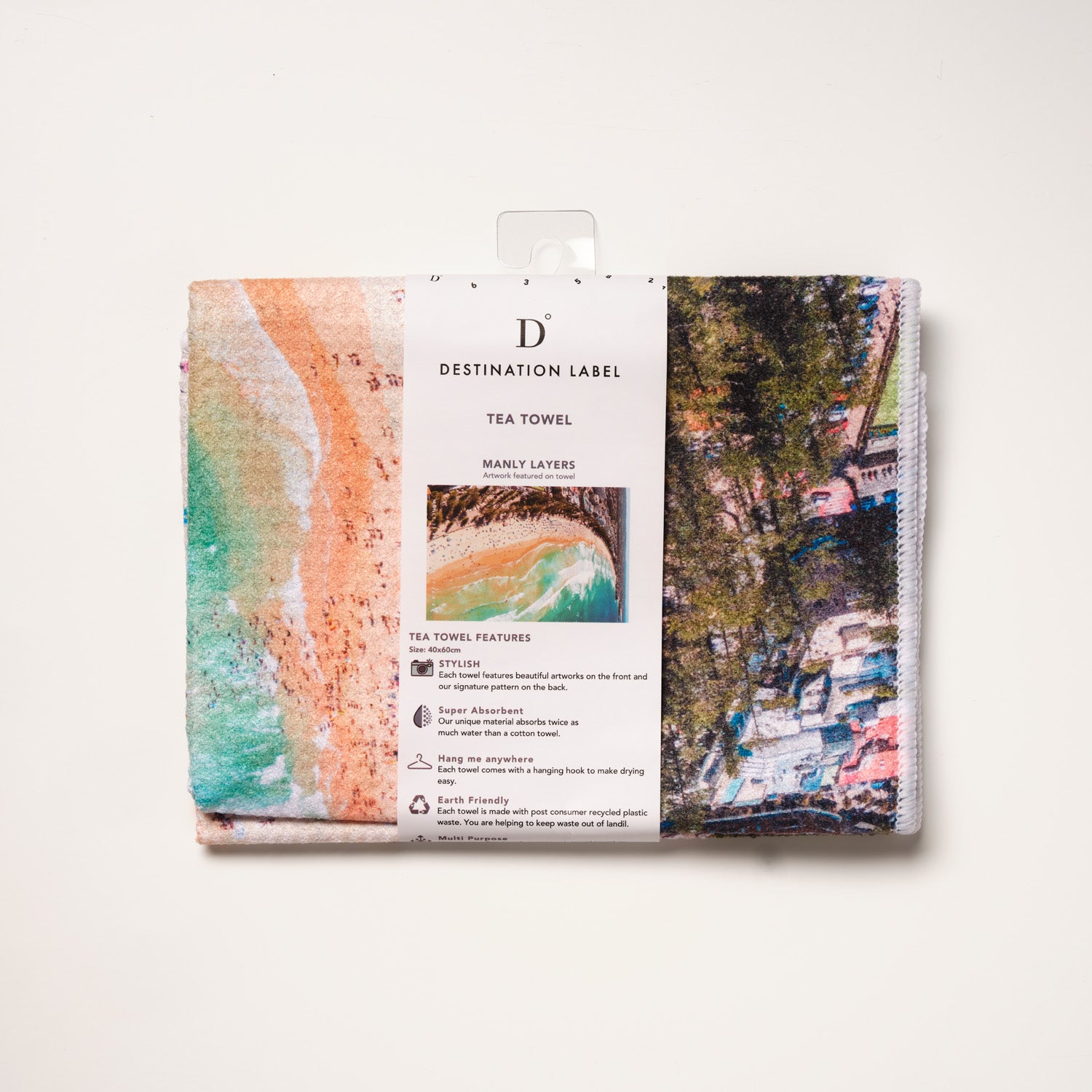 Manly Layers tea towel