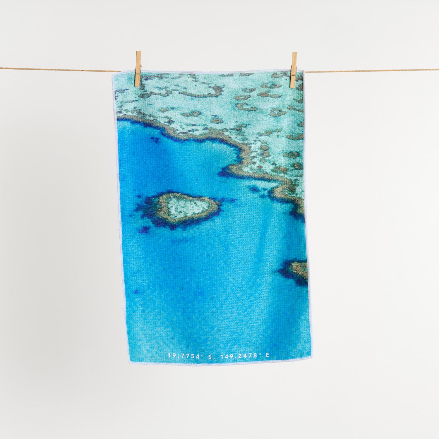 Reef Love tea towel