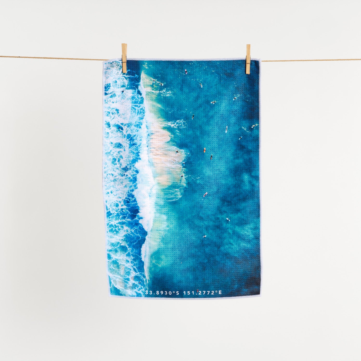 Salty Swell tea towel