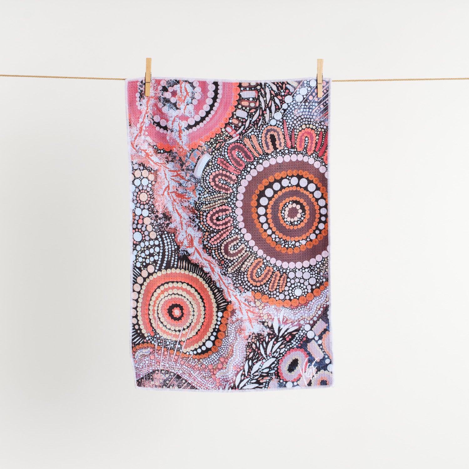 Sand Dune Dreams tea towel