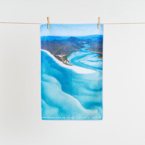 Whitsunday Sands tea towel