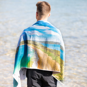 Palmy Painting beach towel