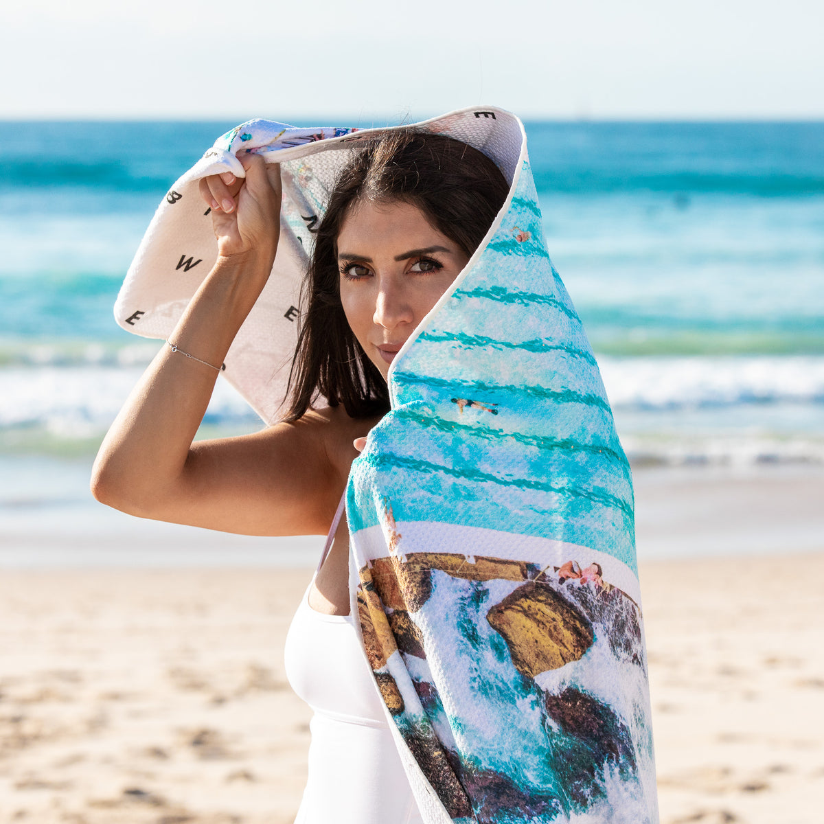 Icebergs Summer beach towel