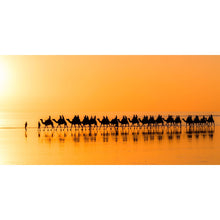 Load image into Gallery viewer, Sunset Ride beach towel