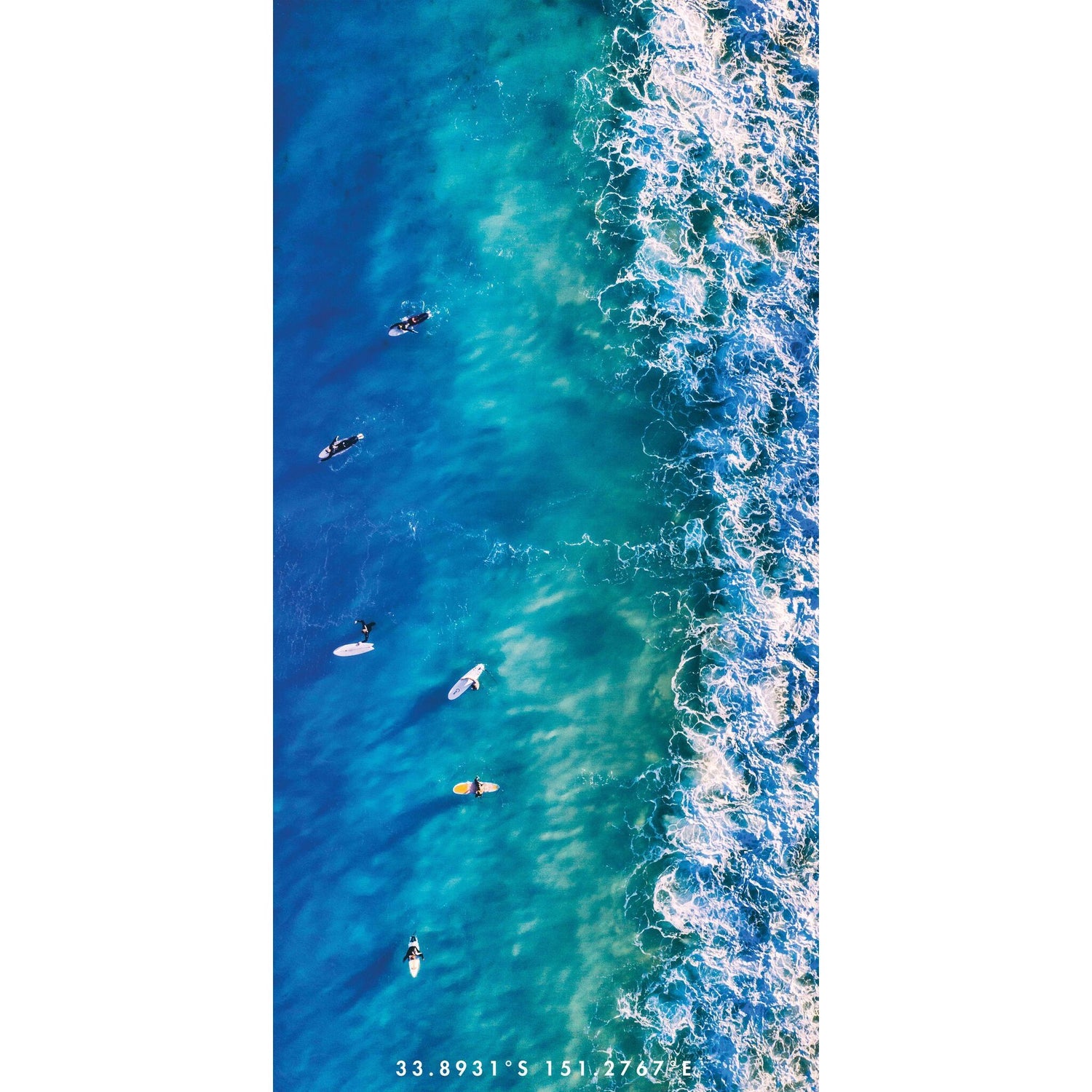 Blue Boards beach towel