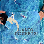 Longboard Party towel poncho