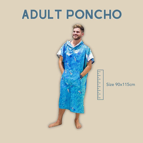 Longboard Party towel poncho