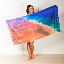Load image into Gallery viewer, Exmouth Paths beach towel