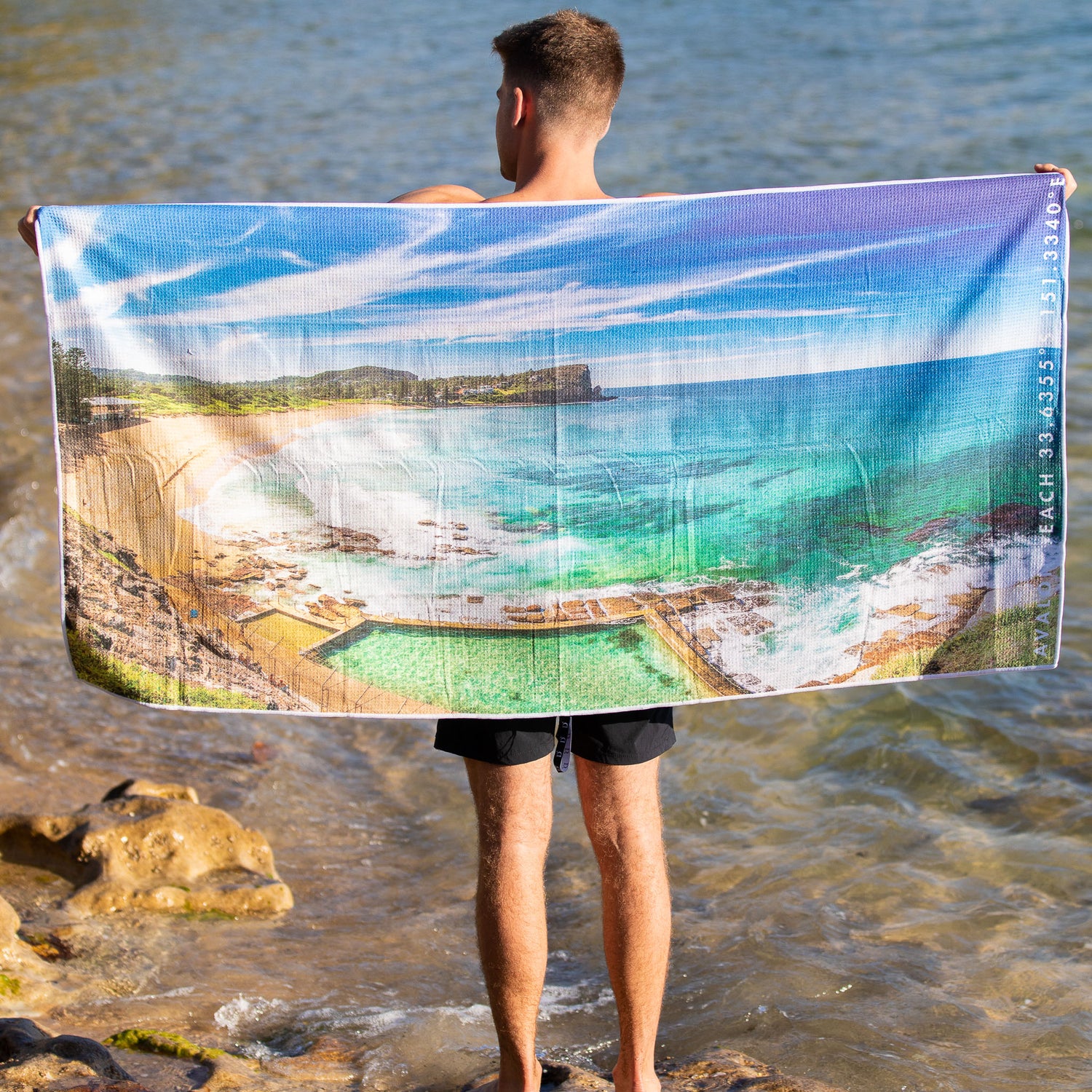 Vivid Avalon beach towel