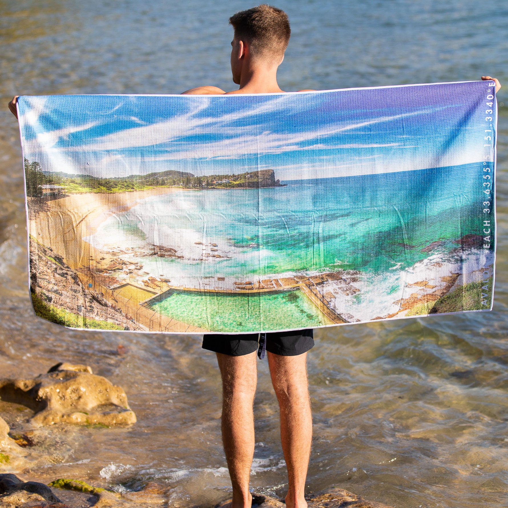 Vivid Avalon beach towel