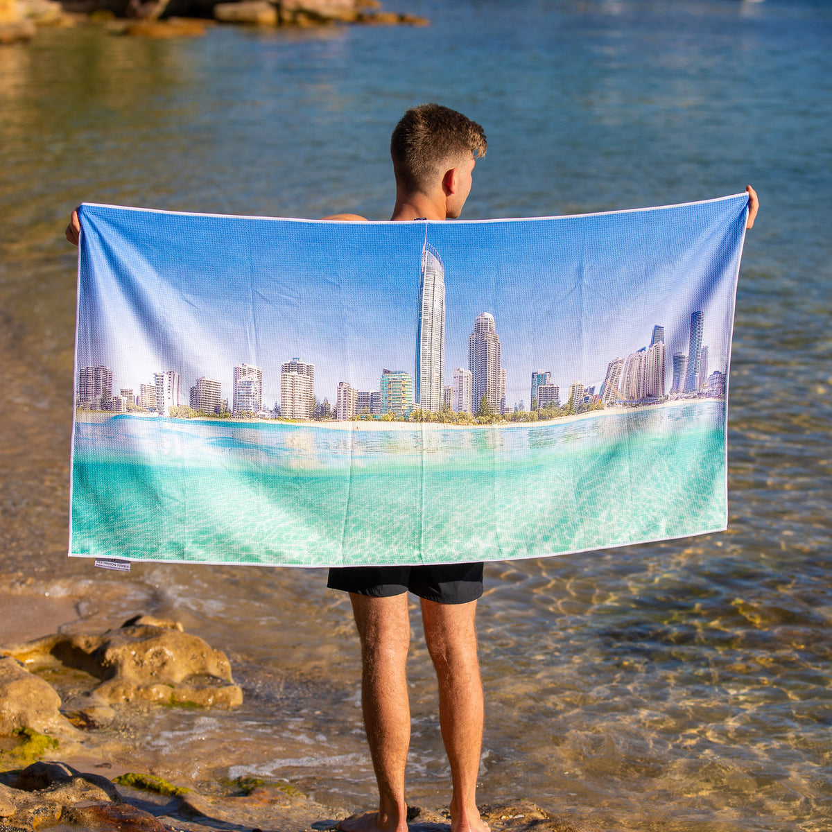 Crispy Icons beach towel