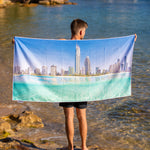 Crispy Icons beach towel