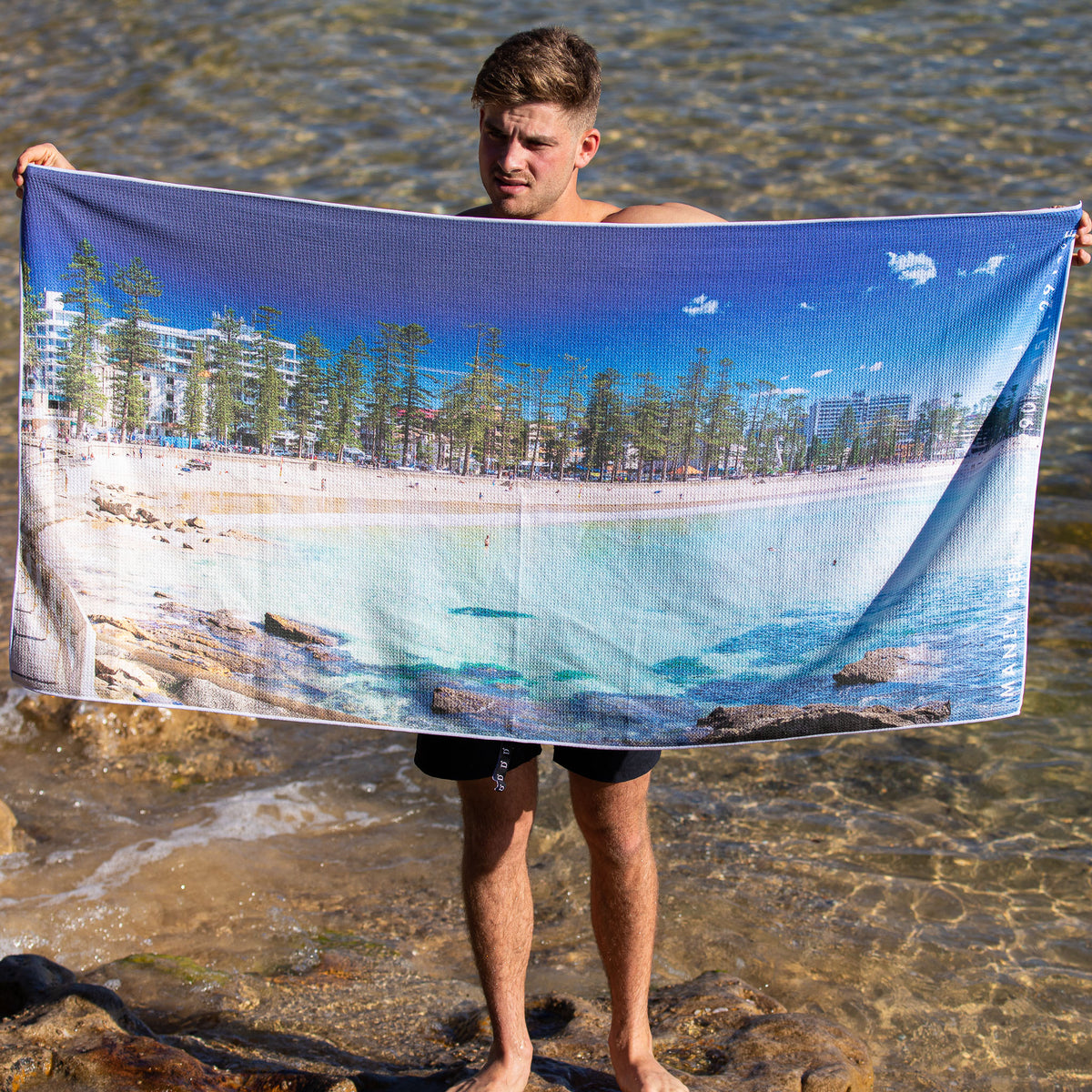 Manly Moments beach towel