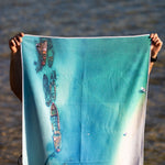 Shipwrecks beach towel