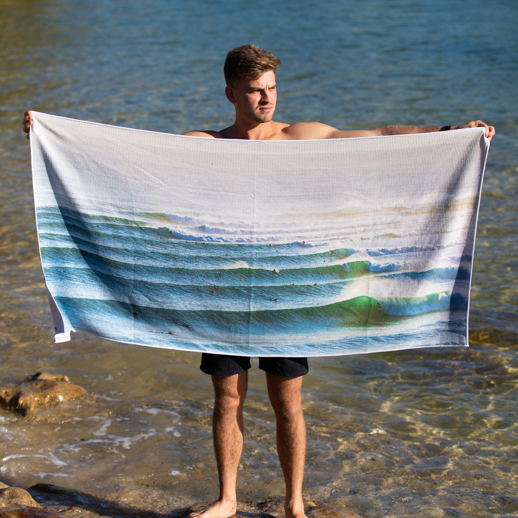 Endless Lines beach towel