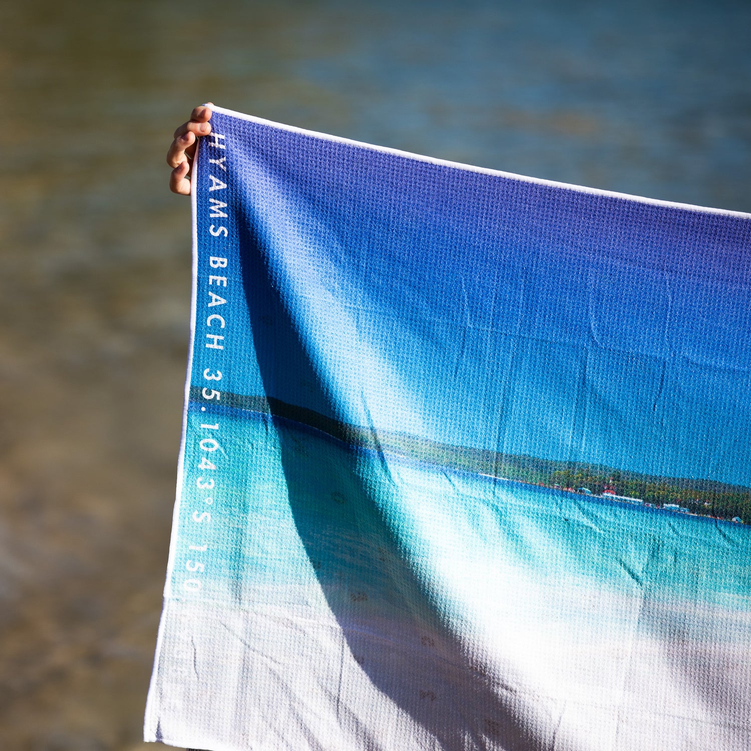 Hyams Blues beach towel