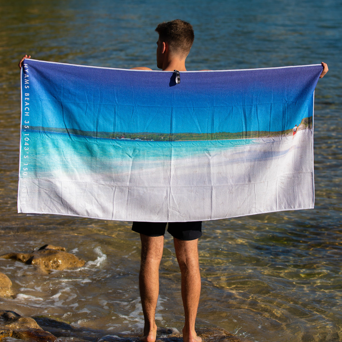 Hyams Blues beach towel