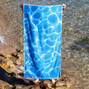 Watercolour beach towel