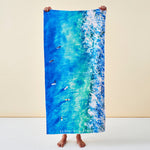 Blue Boards beach towel