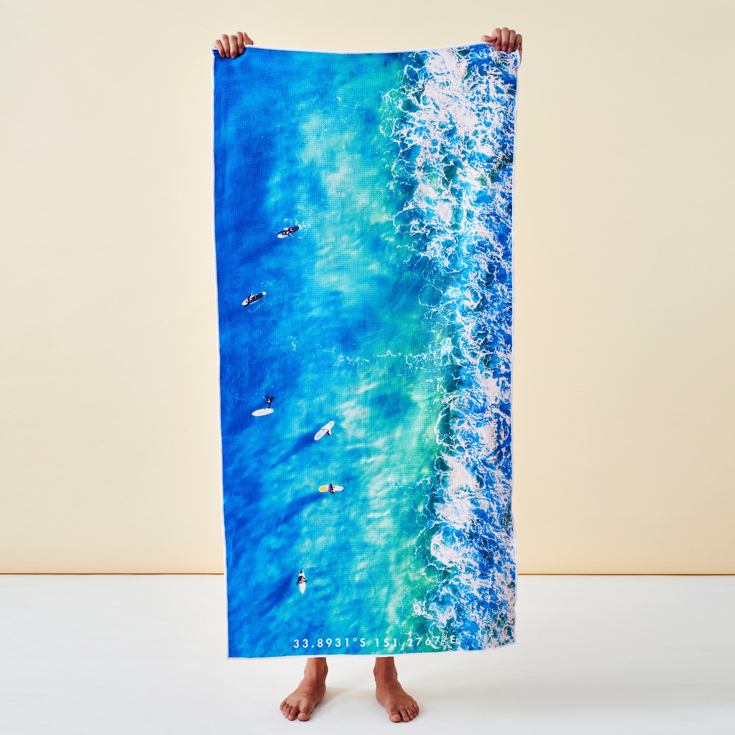 Blue Boards beach towel