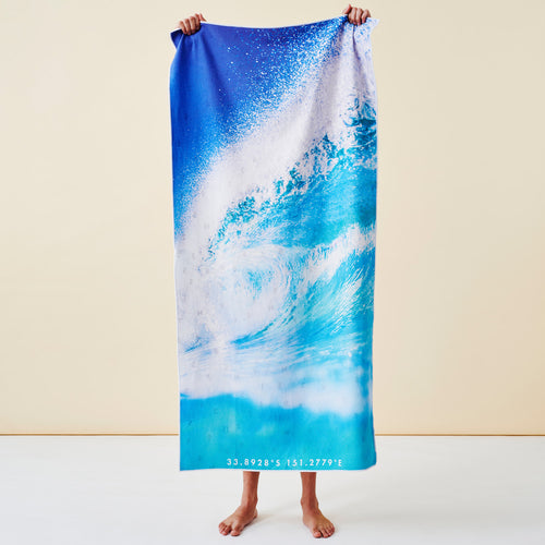 Blue Rush beach towel