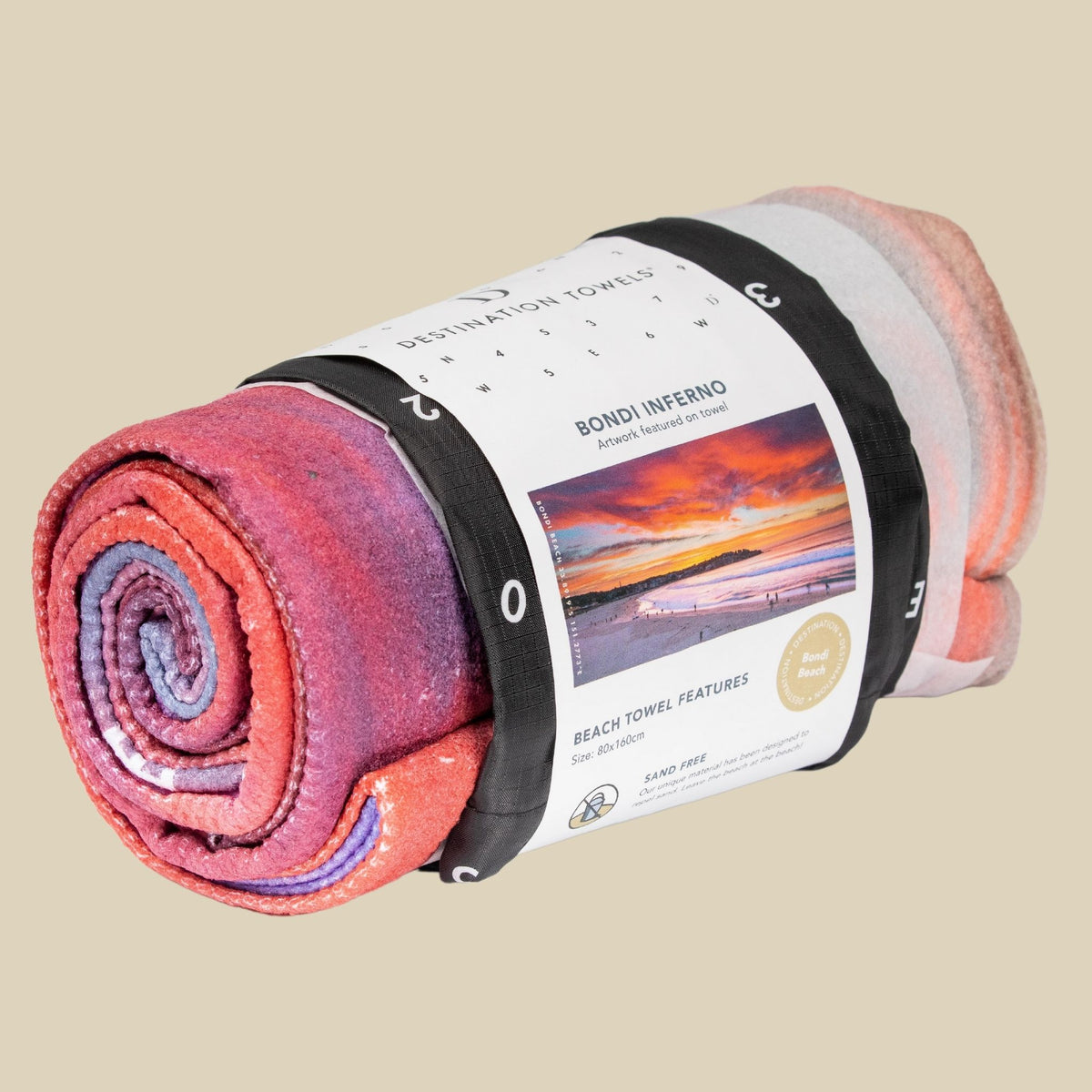 Bondi Inferno beach towel