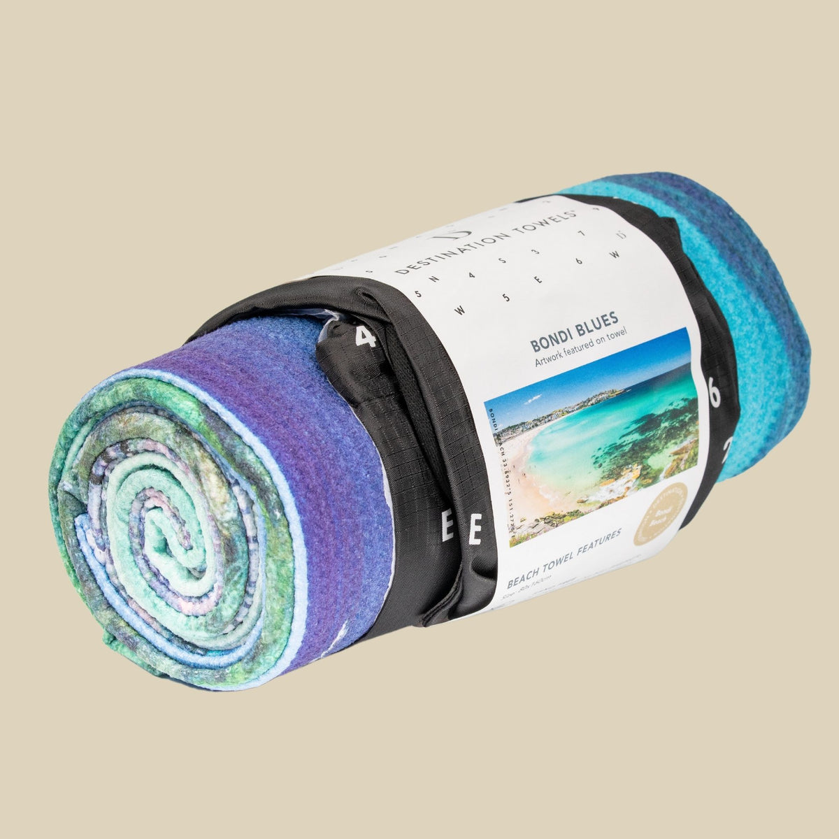 Bondi Blues beach towel