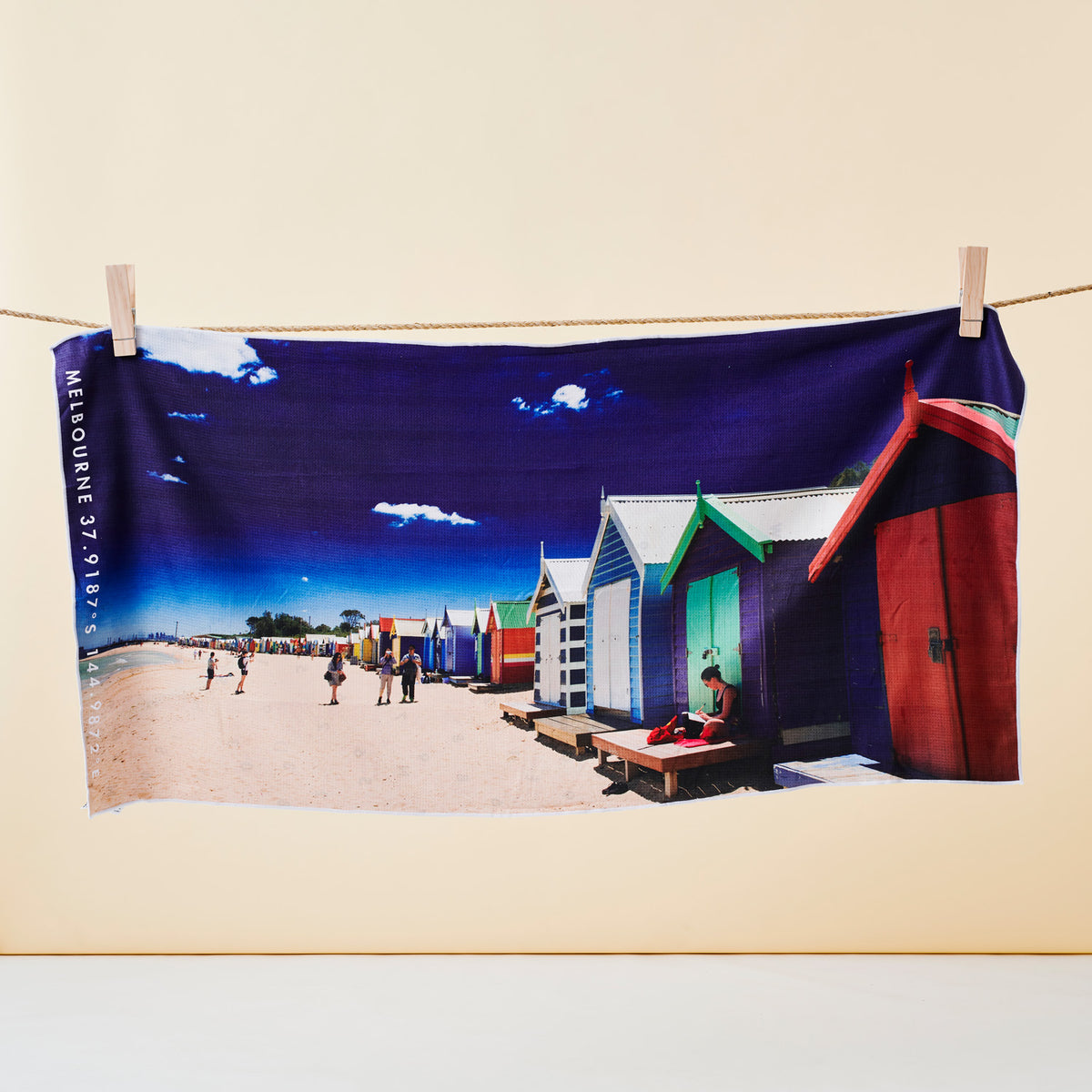 Brighton Boxes beach towel