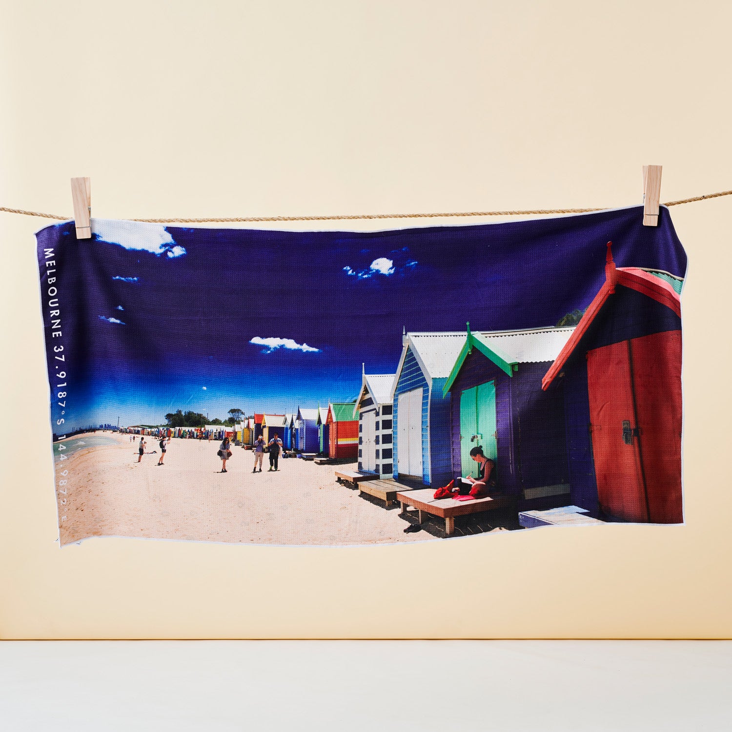 Brighton Boxes beach towel